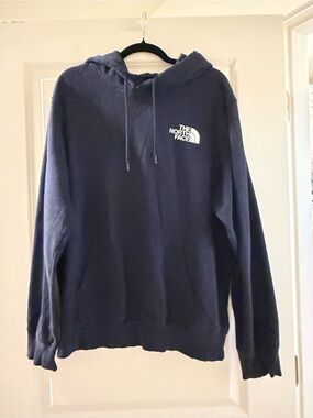 The North Face Men's Dark Navy Pullover Hoodie with Logo